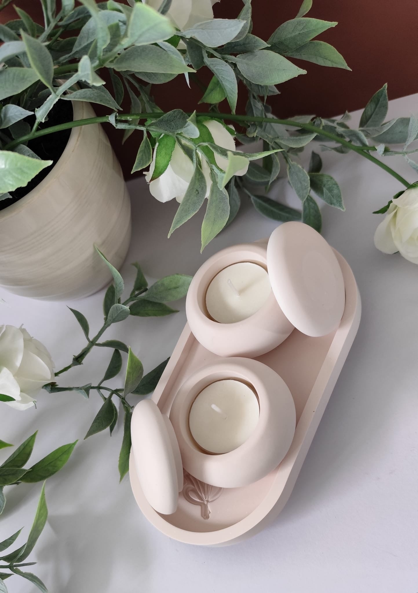 Oval Floral Coaster