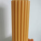 20cm Soy Wax Ribbed Church Pillar Candles - Unscented ( in 4 Colours)