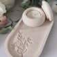 Oval Floral Coaster