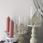 Dusty Pink Soy Wax Church Pillar Candles - Unscented, Set of 2 (4 Various Sizes)
