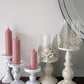 Dusty Pink Soy Wax Church Pillar Candles - Unscented, Set of 2 (4 Various Sizes)
