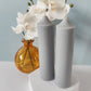 Grey Soy Wax Church Pillar Candles - Unscented, Set of 2 (3 Various Sizes)
