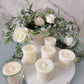 9cl Votive Soy Wax Candles - Unscented, Pack of 6 Ivory