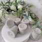 9cl Votive Soy Wax Candles - Unscented, Pack of 6 - Light Grey
