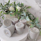 9cl Votive Soy Wax Candles - Unscented, Pack of 6 - Light Grey