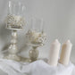 Ivory Soy Wax Church Pillar Candles - Unscented, Set of 2 (4 Sizes)